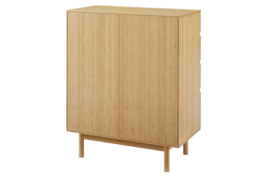 Greenington - Monterey 4 Drawer High Chest in Wheat, Solid Moso Bamboo