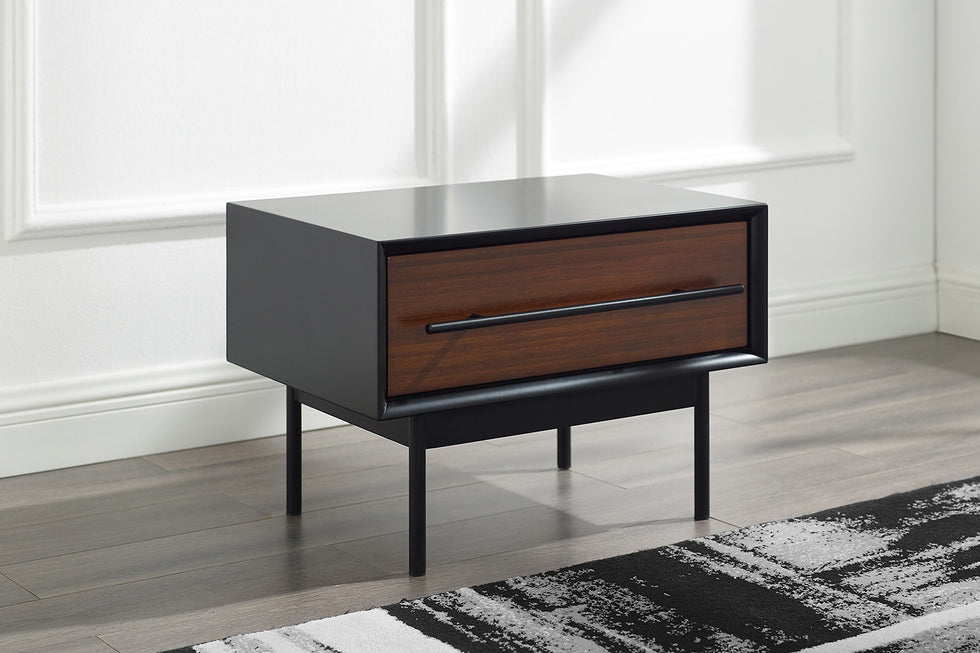 Greenington - Park Avenue 1 Drawer Nightstand in Ruby, Solid Moso Bamboo