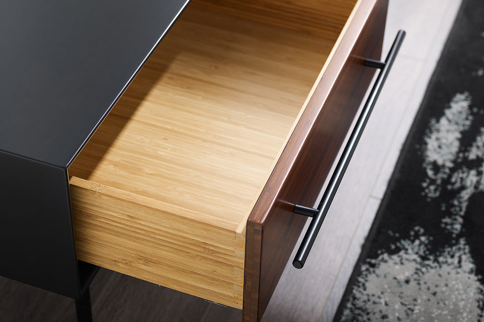 Greenington - Park Avenue 1 Drawer Nightstand in Ruby, Solid Moso Bamboo