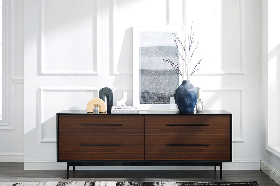 Greenington - Park Avenue 4 Drawer Double Dresser in Ruby, Solid Moso Bamboo