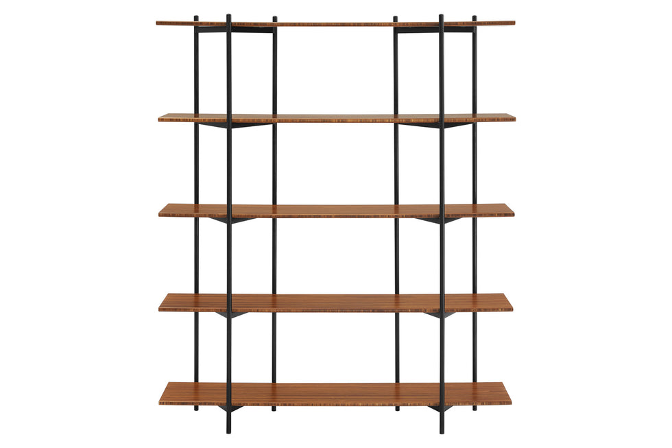 Greenington - Studio Plus Metal Shelf in Amber, Solid Moso Bamboo/Metal