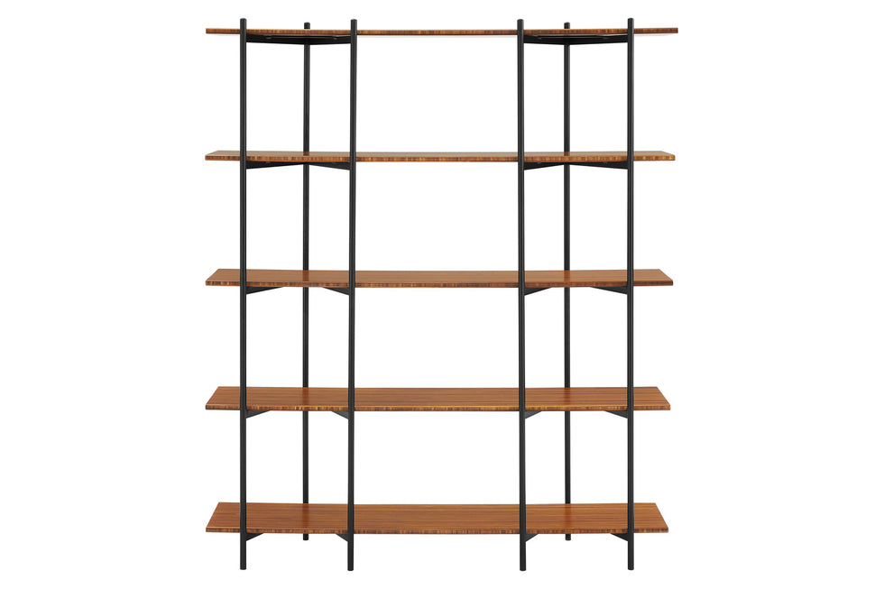 Greenington - Studio Plus Metal Shelf in Amber, Solid Moso Bamboo/Metal