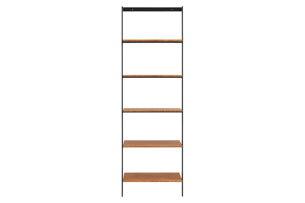 Greenington - Studio Plus Leaning Shelf in Amber, Solid Moso Bamboo/Metal