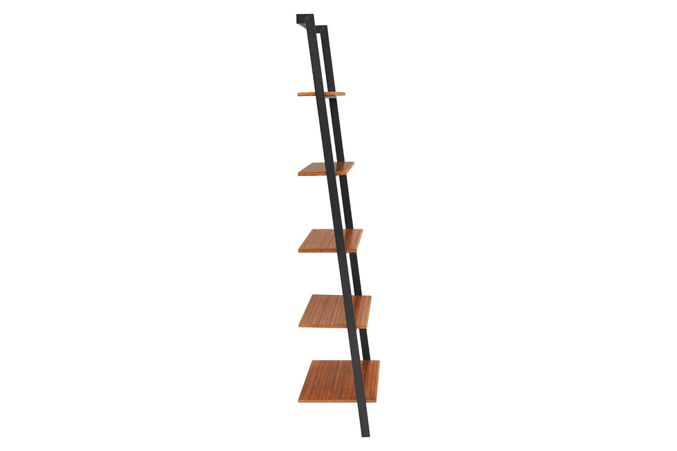 Greenington - Studio Plus Leaning Shelf in Amber, Solid Moso Bamboo/Metal