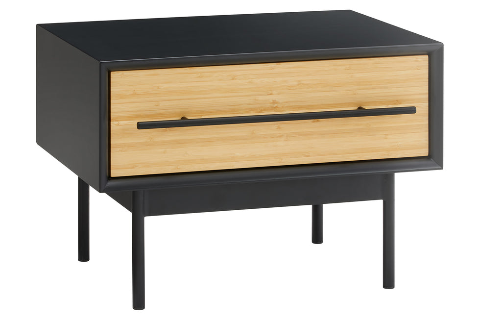 Greenington - Santa Cruz 1 Drawer Nightstand in Wheat, Solid Moso Bamboo