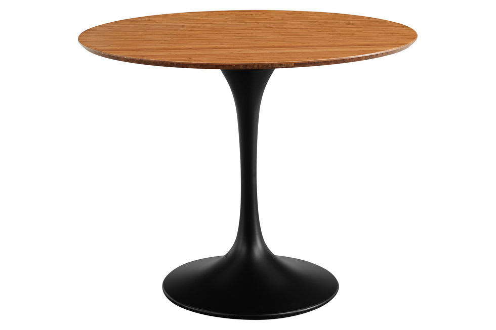 Greenington - Soho 36" Round Table in Amber, Moso Bamboo