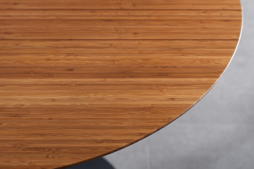 Greenington - Soho 36" Round Table in Amber, Moso Bamboo