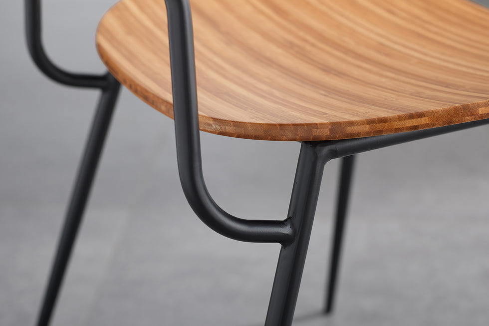 Greenington - Soho Chair Set of 2 in Amber, Moso Bamboo
