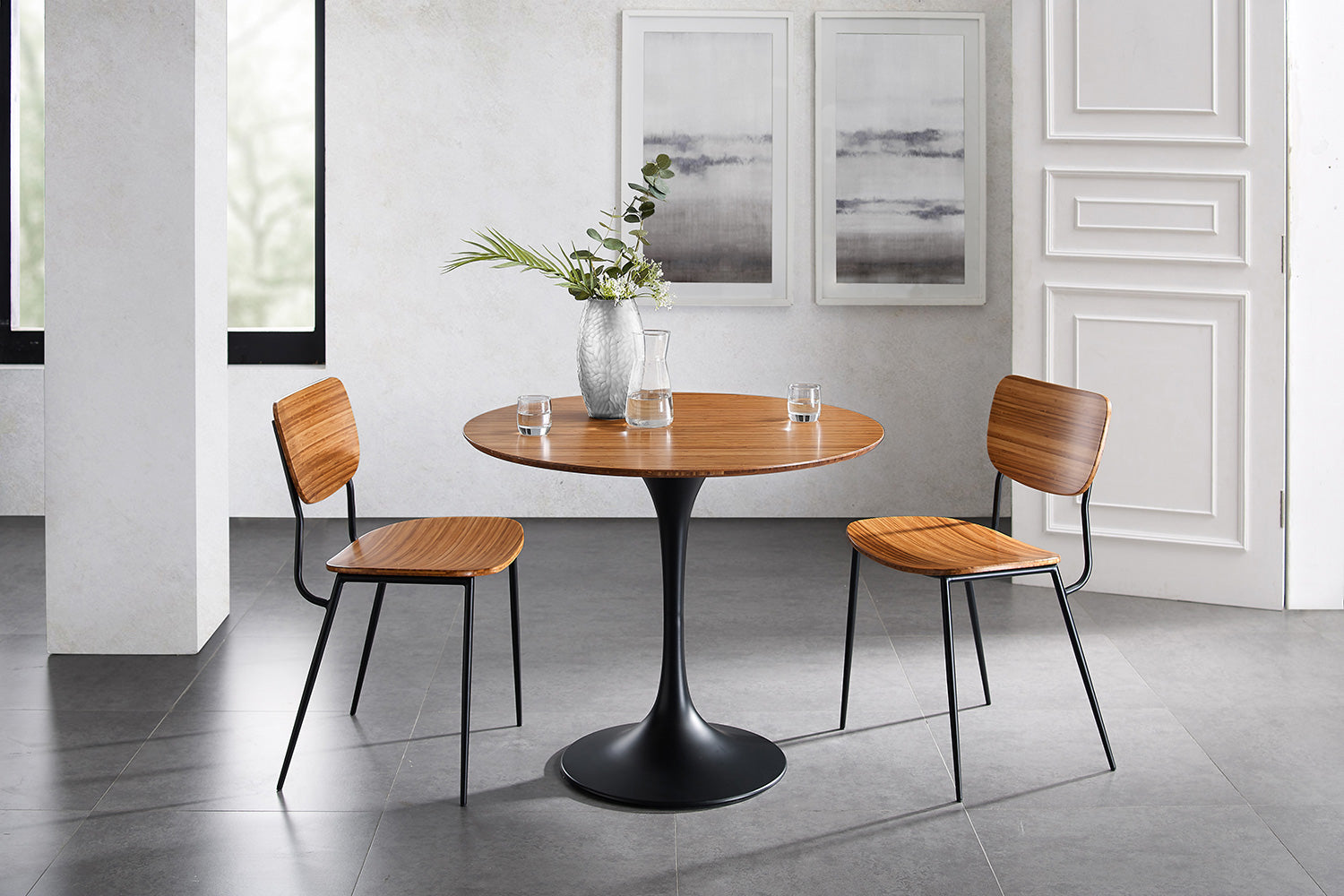 Greenington - Soho Chair Set of 2 in Amber, Moso Bamboo