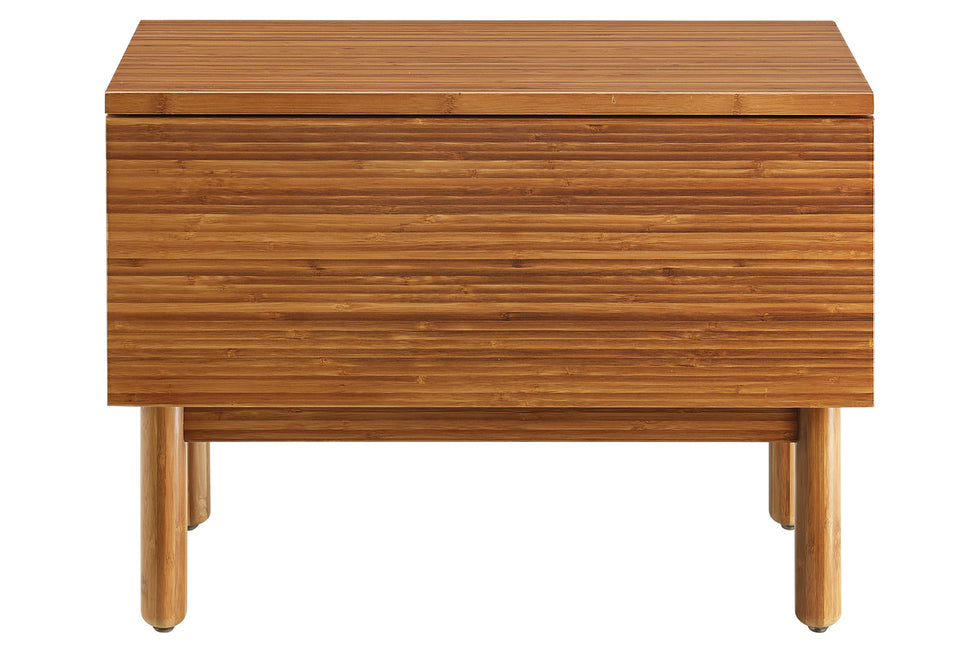 Greenington - Ventura 1 Drawer Nightstand in Amber, Solid Moso Bamboo