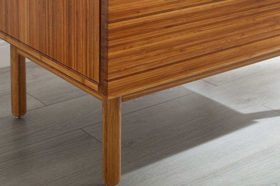 Greenington - Ventura 1 Drawer Nightstand in Amber, Solid Moso Bamboo