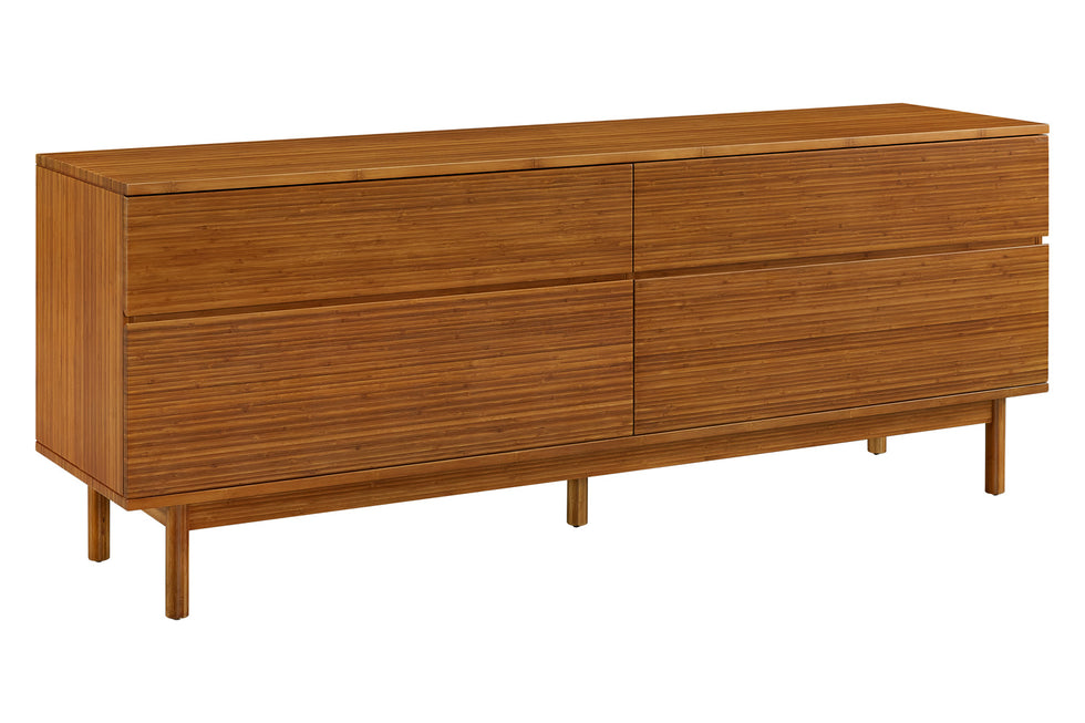 Greenington - Ventura 4 Drawer Double Dresser in Amber, Solid Moso Bamboo