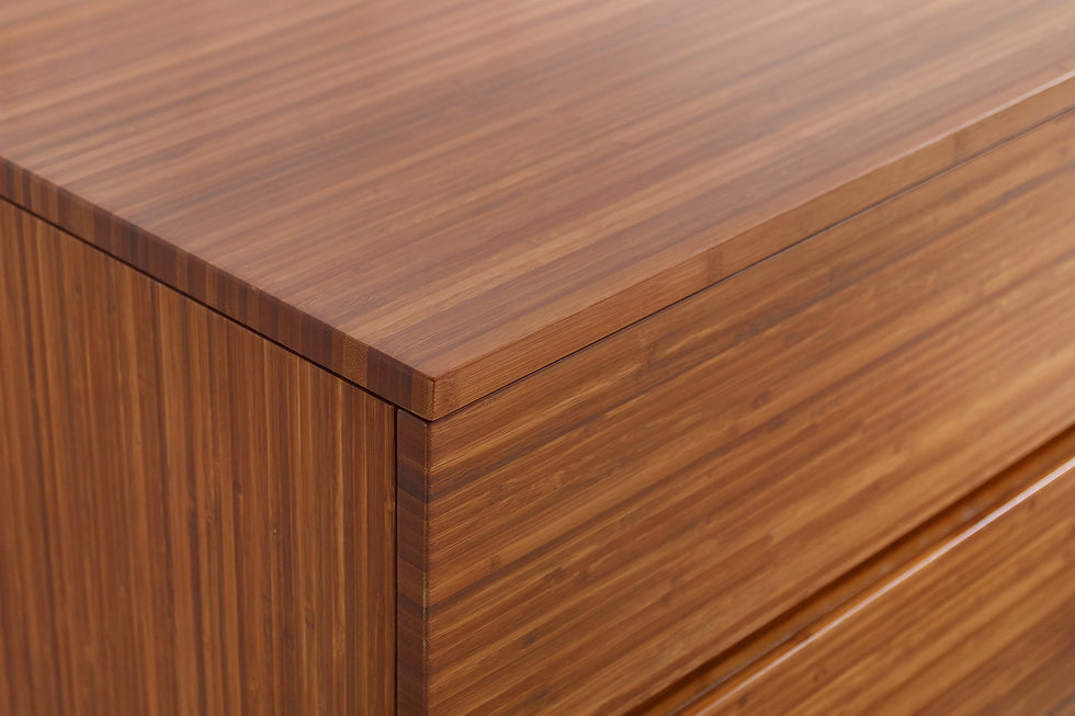 Greenington - Ventura 4 Drawer Double Dresser in Amber, Solid Moso Bamboo