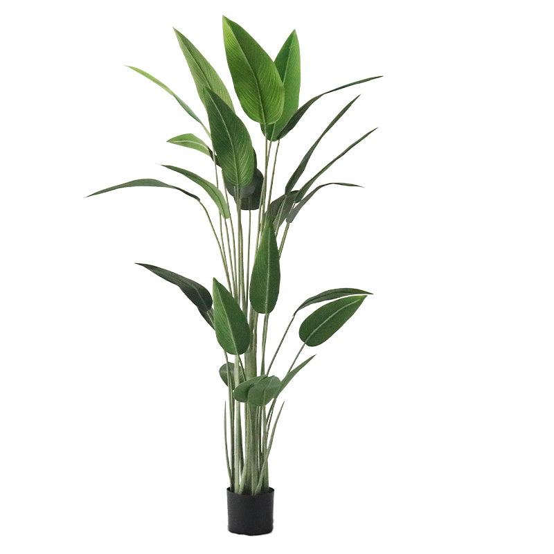 HMR - 70.9" Artificial Canna Tree 1-Piece Faux Plastic Indoor & Outdoor Plant