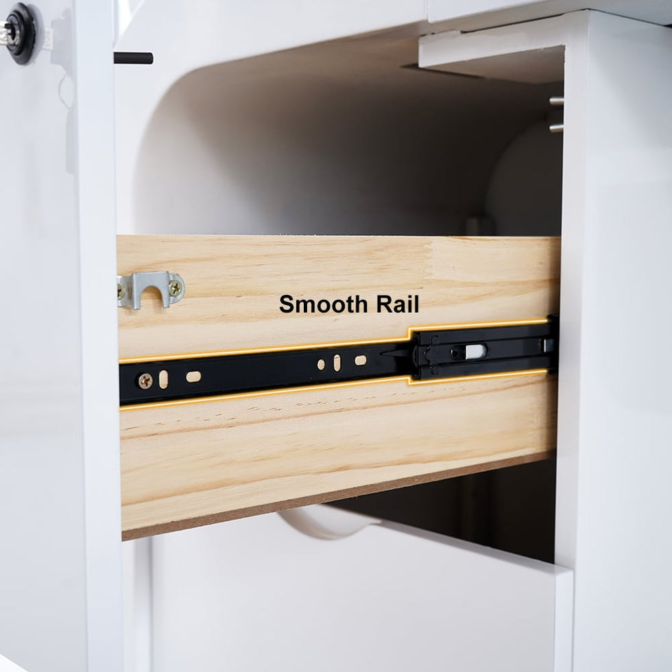 HMR - Chicent L-shaped Modern Executive Desk with Ample Storage