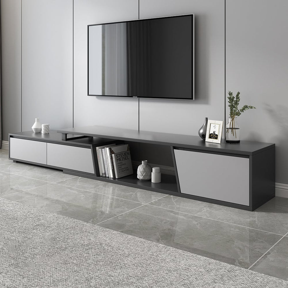 HMR - Fero Extendable TV Stand with 3 Drawers (71"-120")