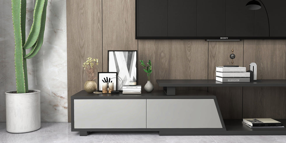 HMR - Fero Extendable TV Stand with 3 Drawers (71"-120")