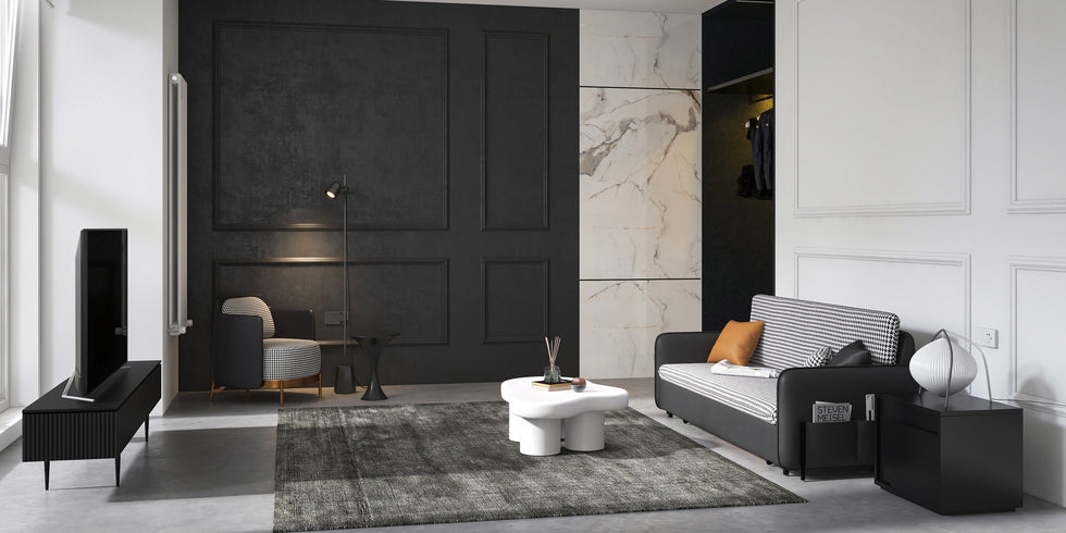 HMR - 39" Irregular Cloud-Shaped Abstract Coffee Table