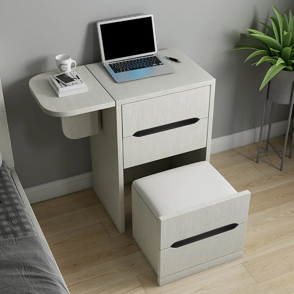 HMR - Nordic Flip Top Makeup Vanity Mini with Stool & Mirror