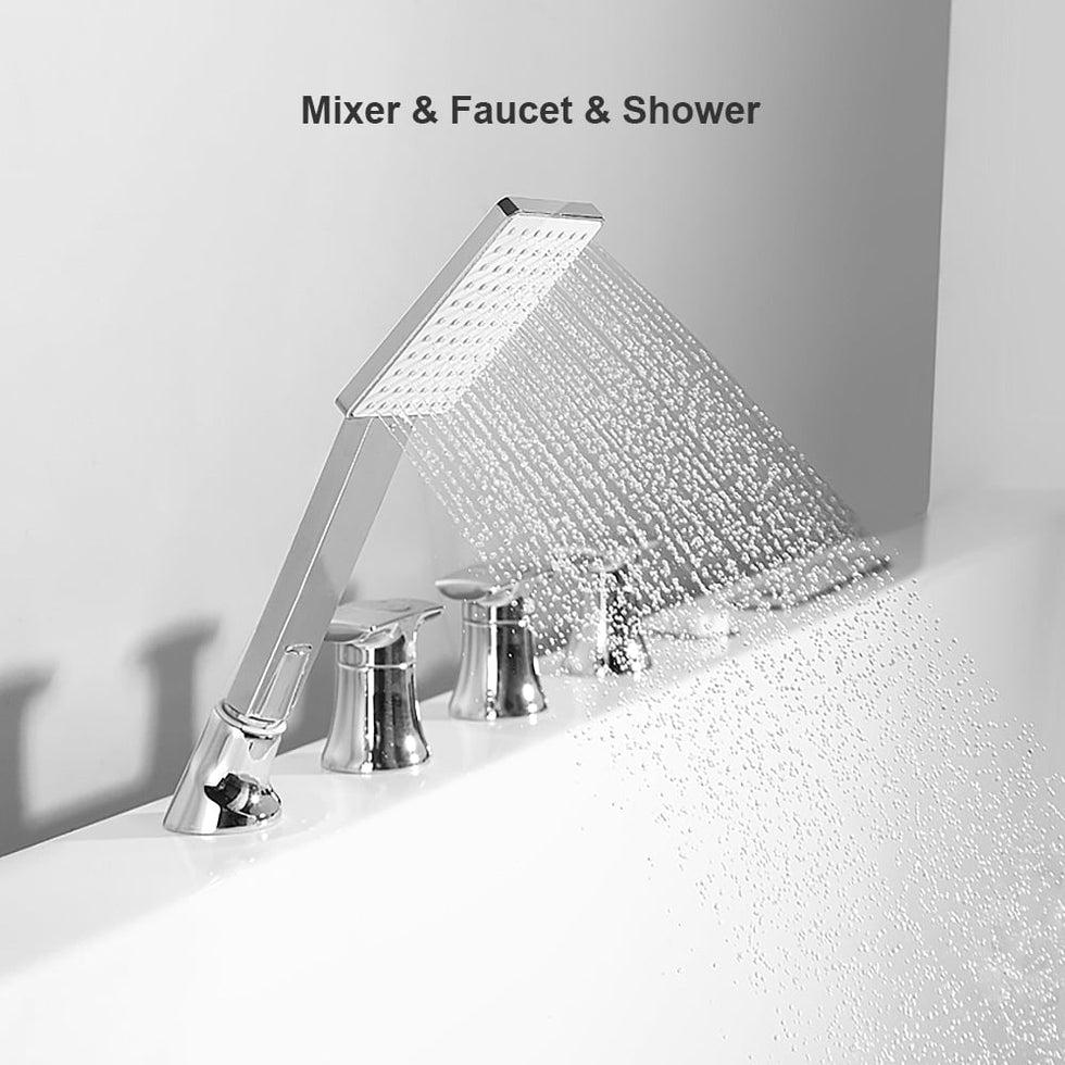 HMR - 71'' Double Massage Bathtub with Ambient Lighting