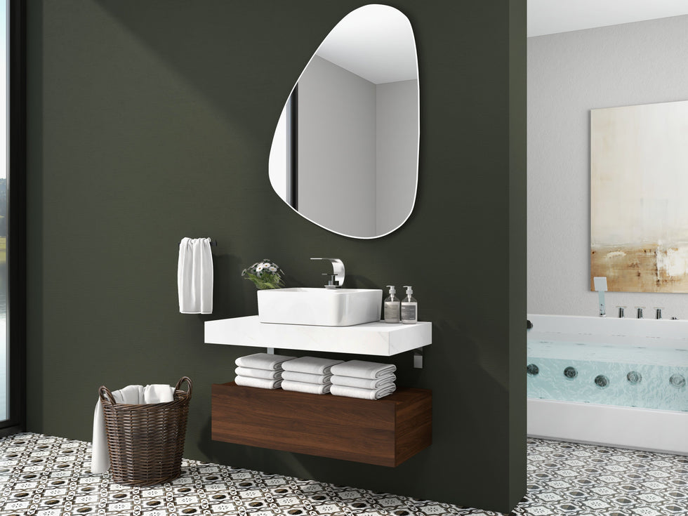 HMR - 71'' Double Massage Bathtub with Ambient Lighting