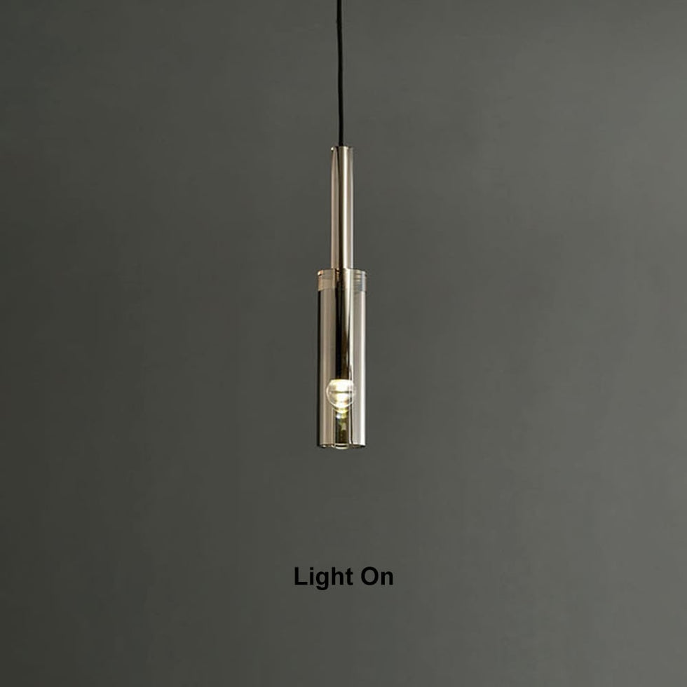 HMR - Minimalist Hanging Wall Light 1-Light Clear Armed Sconce Crystal Indoor Wall Lighting