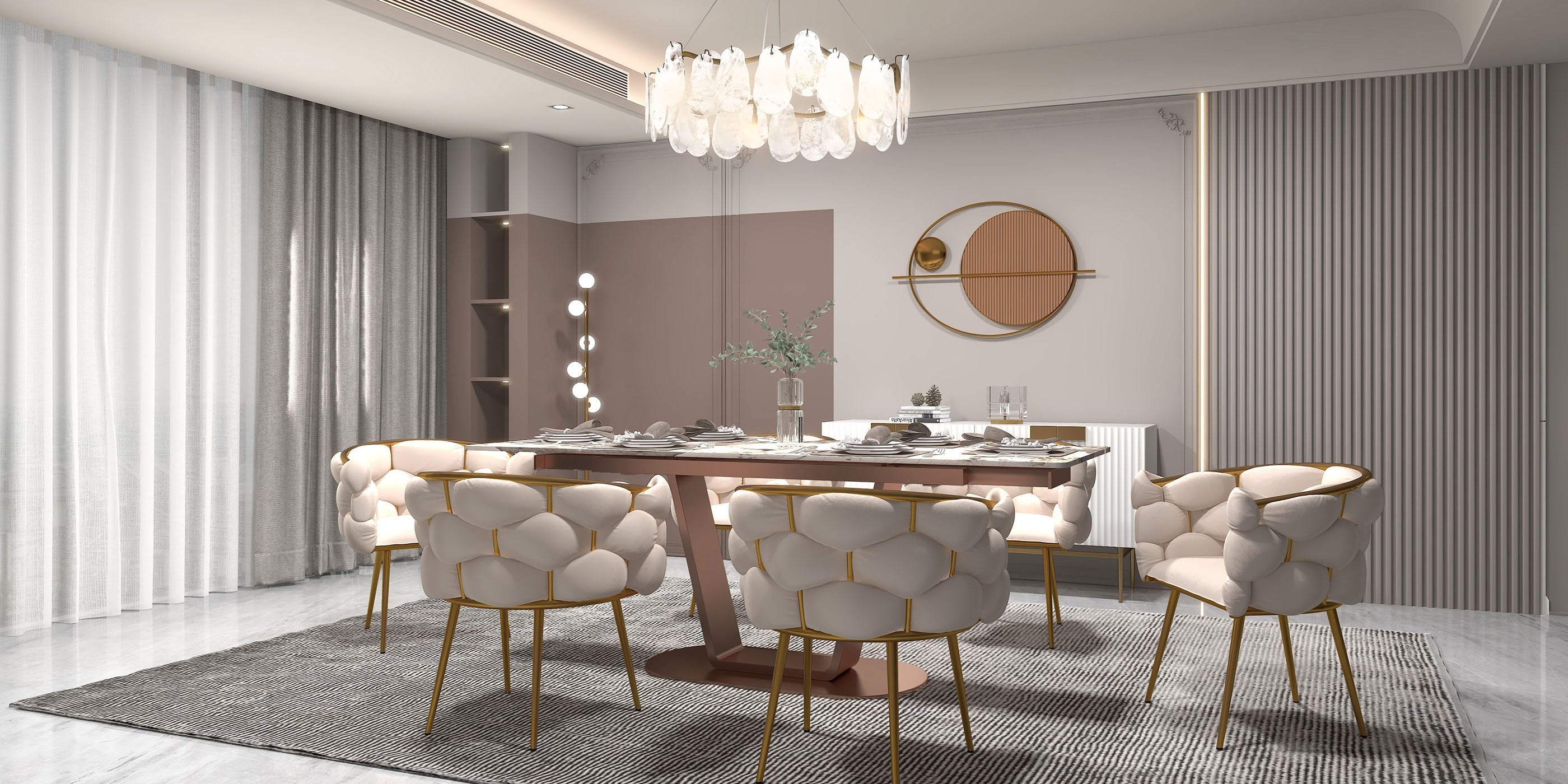 HMR - Cloude Modern Tiered Cloud Glass Chandelier with Adjustable Cables