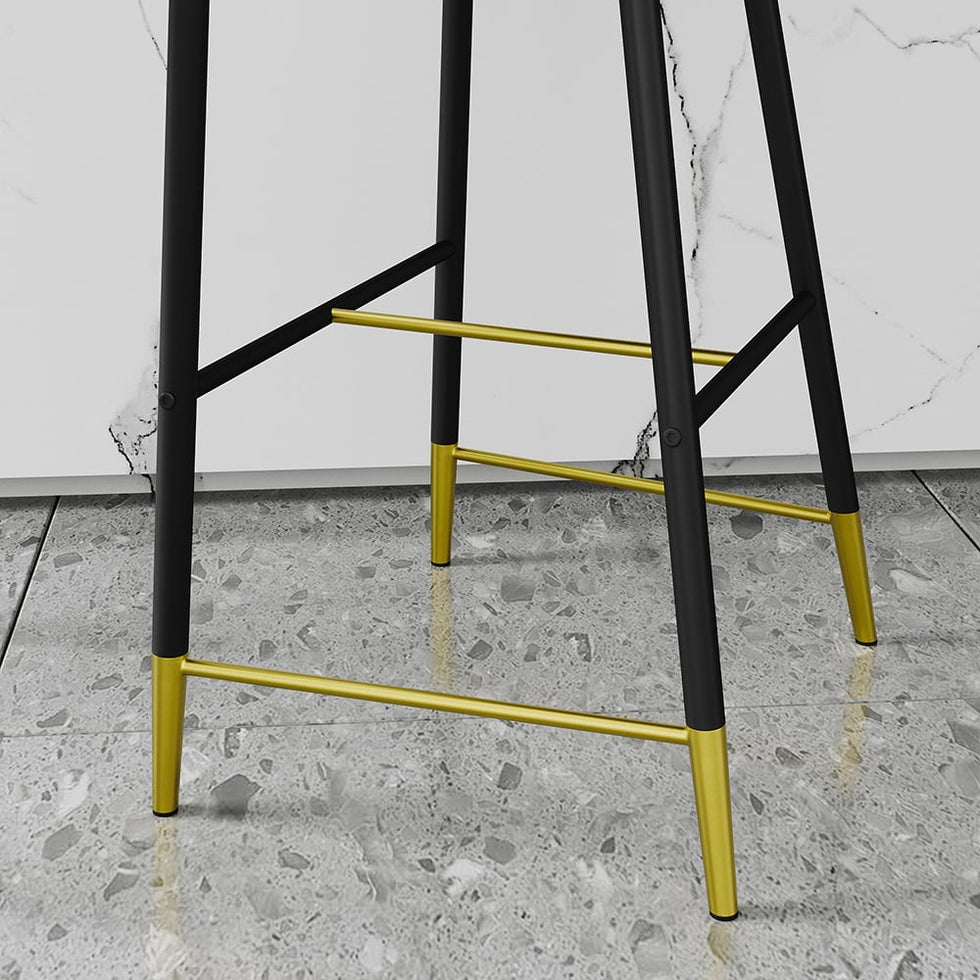HMR - Craines Series Modern Velvet Upholstered Bar Stools