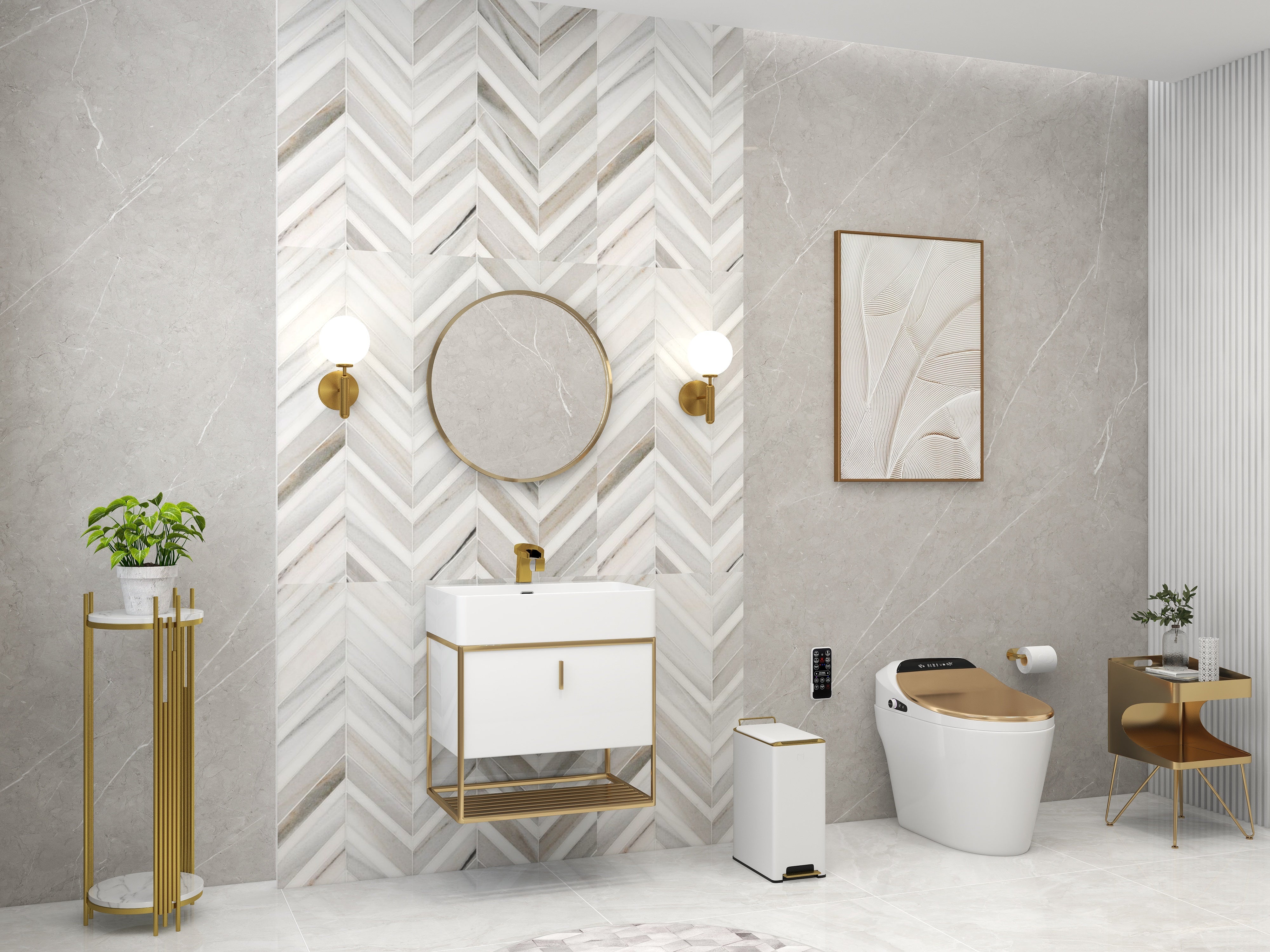 HMR - Modern Tissue Holder in Stainless Steel for Bathroom