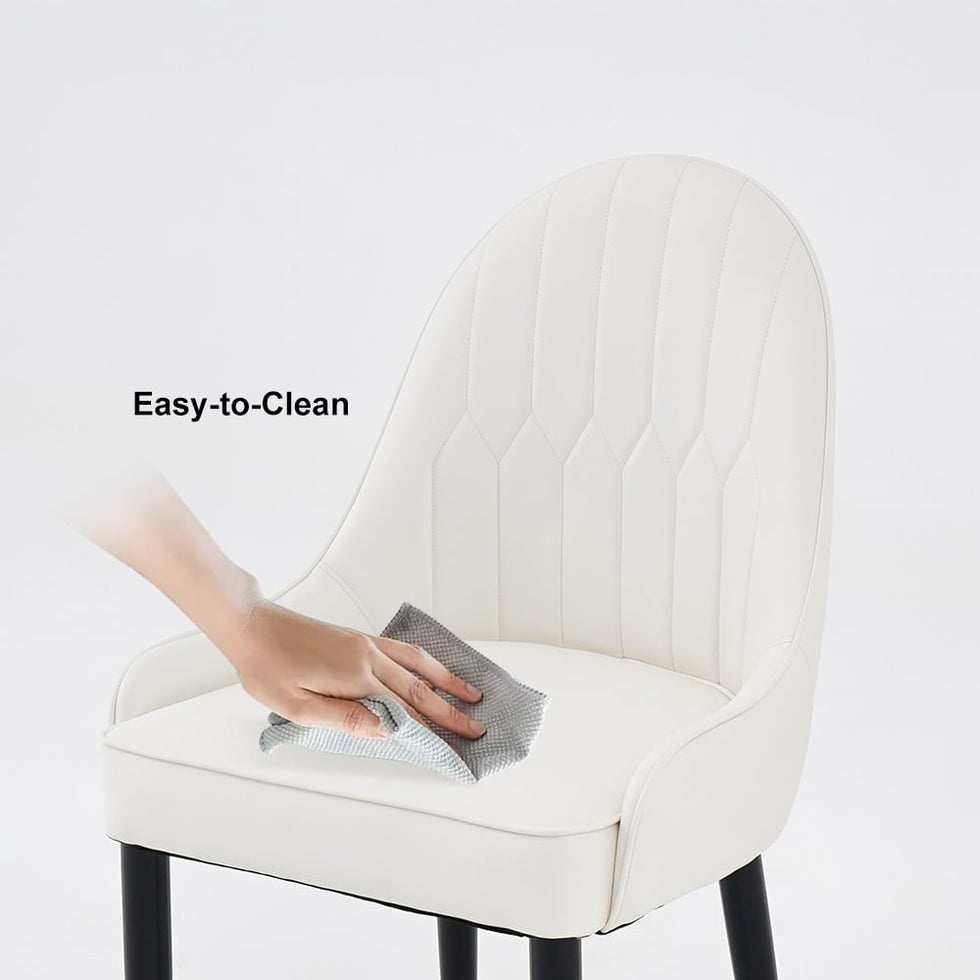HMR - Darg Series Modern PU Leather Upholstery Dining Chairs