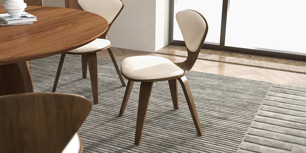 HMR - Modern Wood Round Dining Table