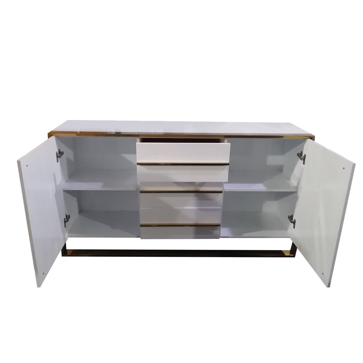 HMR - Cylina Series 59.1" Modern Wood Buffet & Sideboard with 3 Drawers & 2 Doors