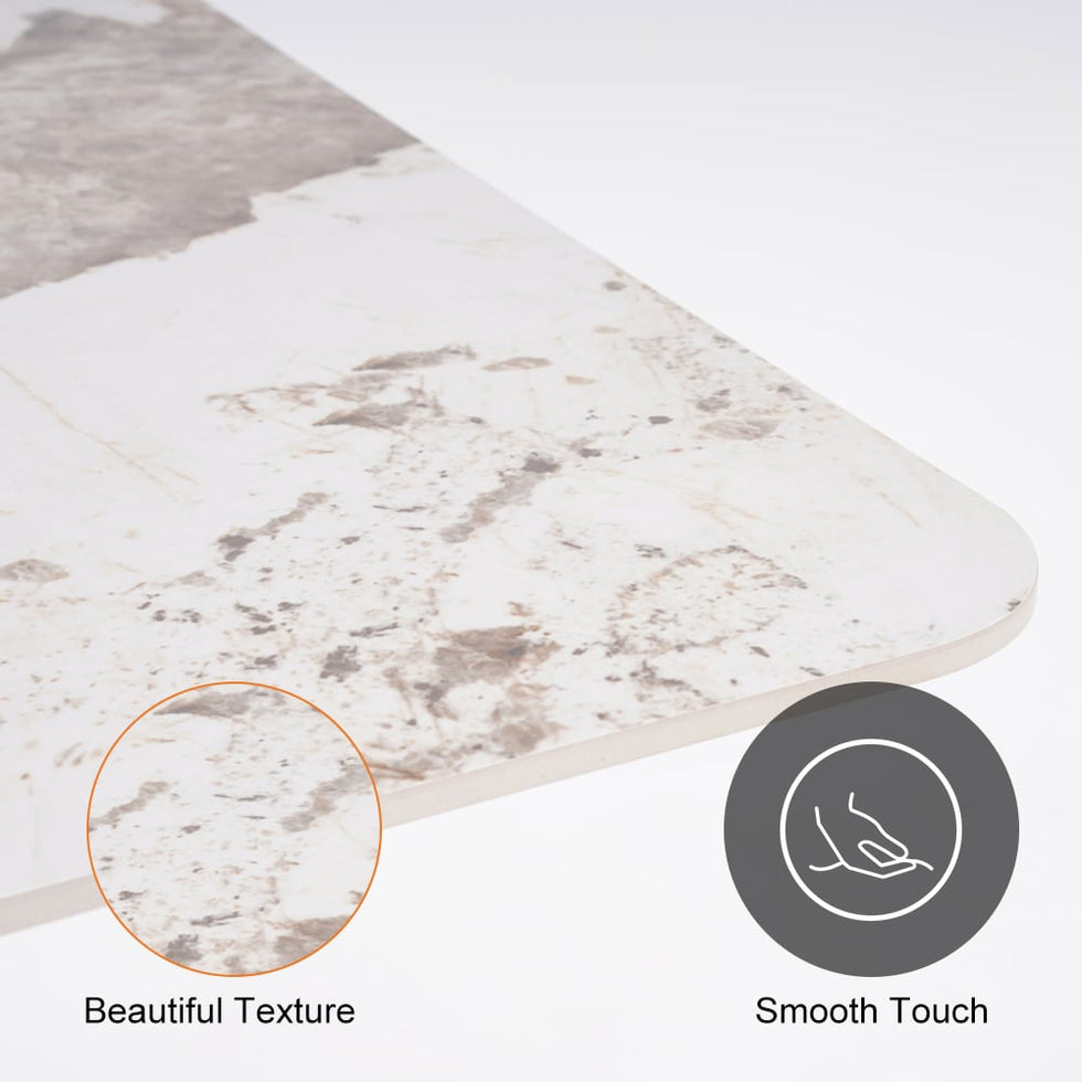 HMR - Modern Rectangle Sintered Stone Dining Table