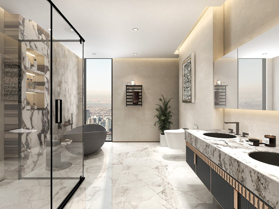 HMR - Automatic Wall-Mounted Smart Bidet Toilet with In-Wall Tank