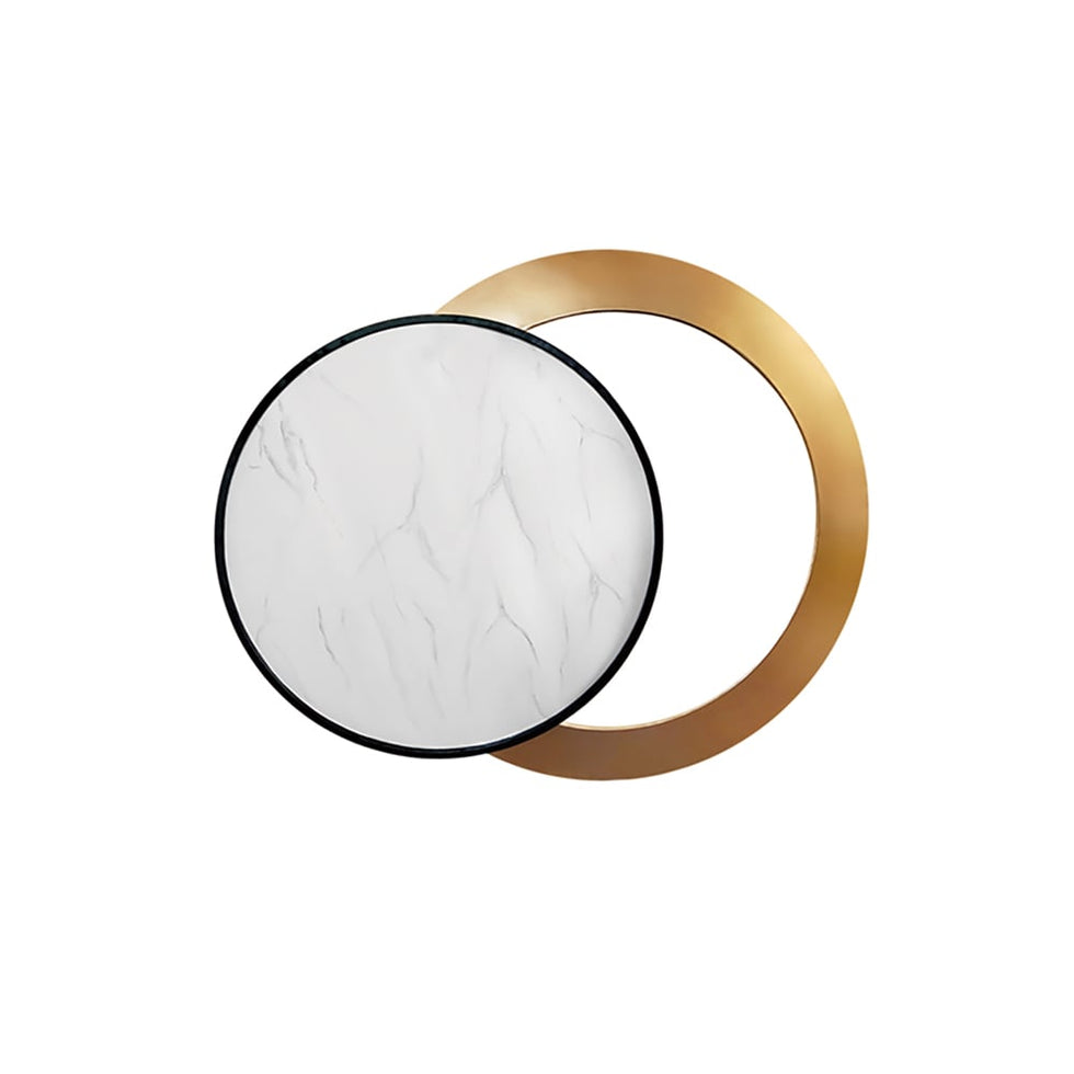 HMR - Modern Geometric Circles Simple Wall Decor Metal Home Art