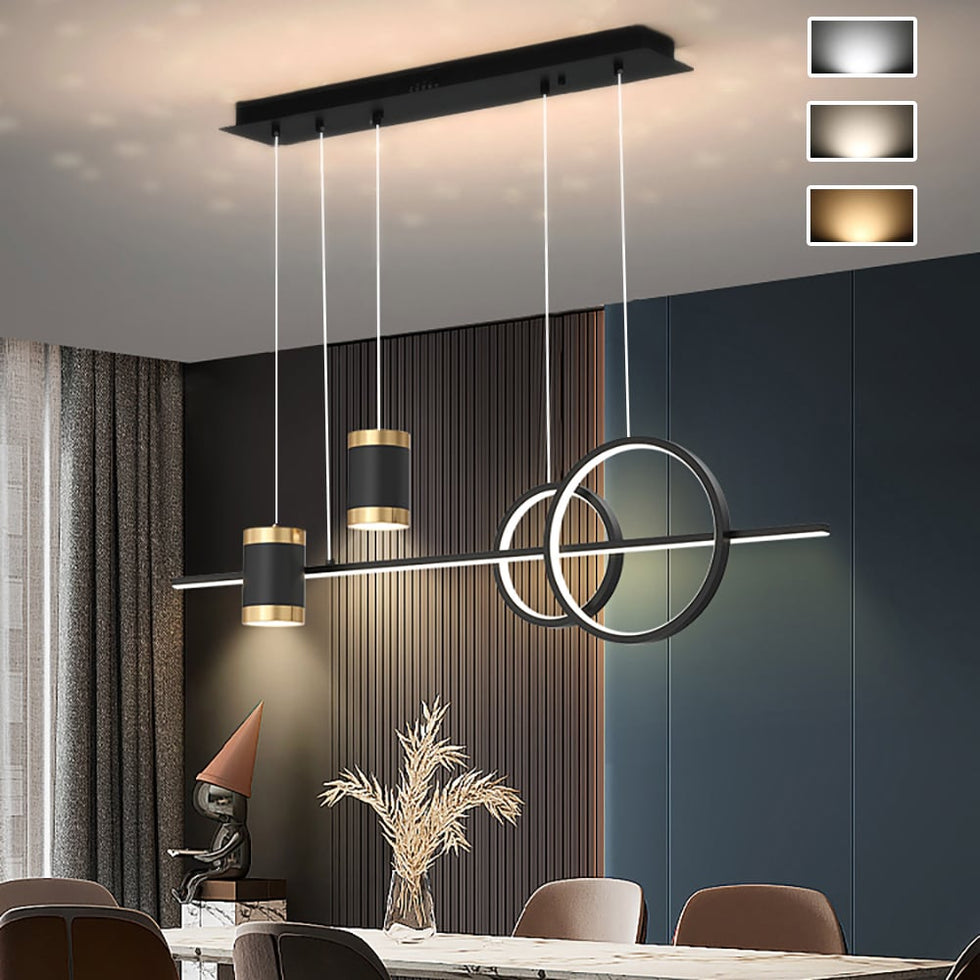 HMR - Kitchen Island Light Geometric Starry Reflection Hanging Light 3-Way