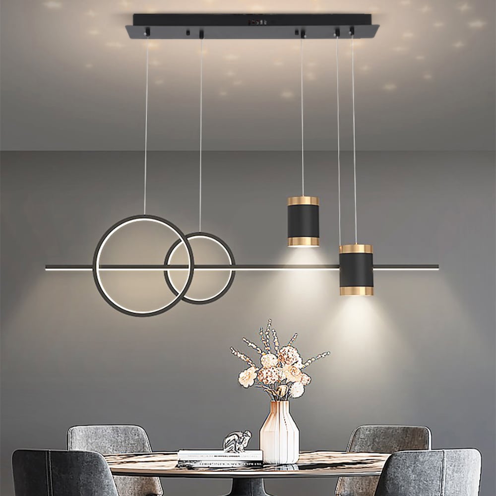 HMR - Kitchen Island Light Geometric Starry Reflection Hanging Light 3-Way