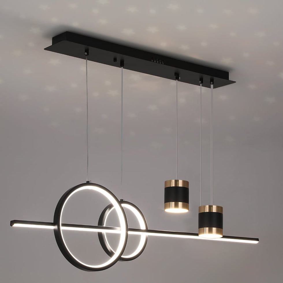 HMR - Kitchen Island Light Geometric Starry Reflection Hanging Light 3-Way