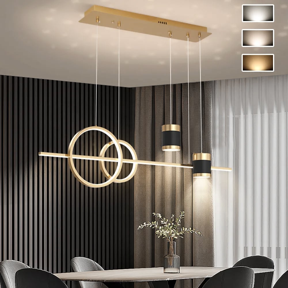 HMR - Kitchen Island Light Geometric Starry Reflection Hanging Light 3-Way