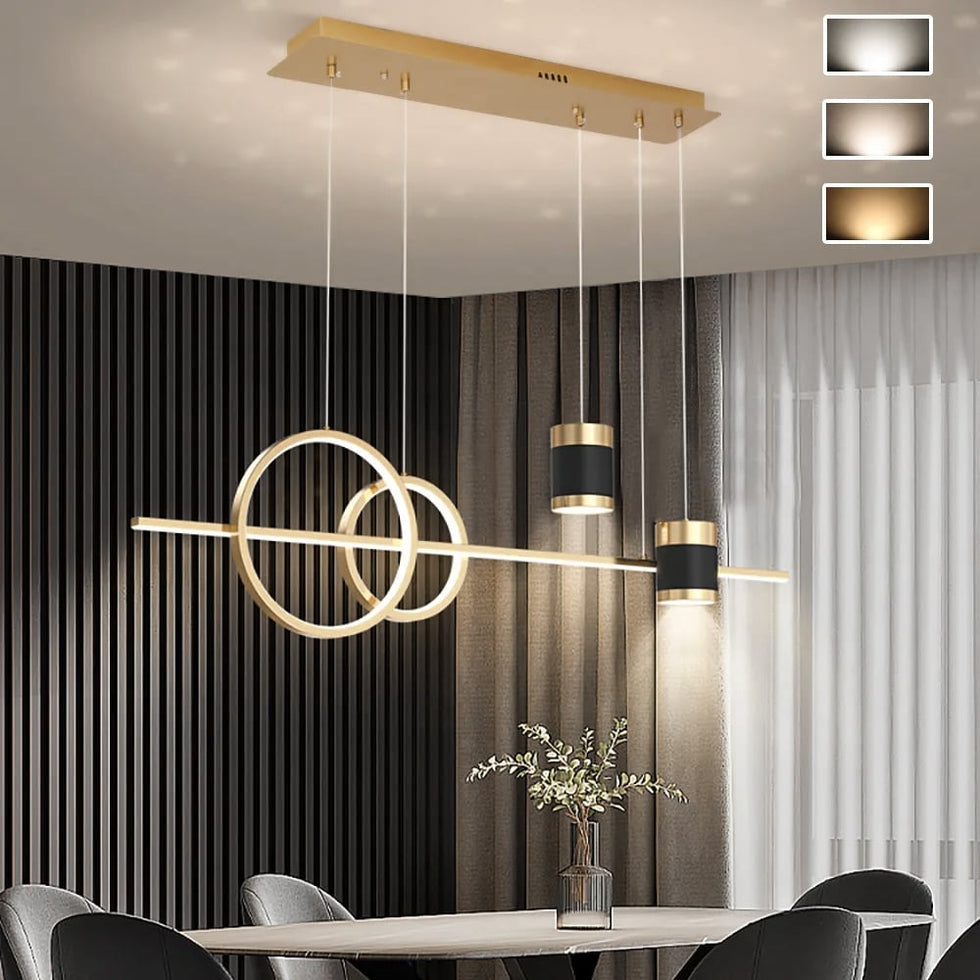 HMR - Kitchen Island Light Geometric Starry Reflection Hanging Light 3-Way