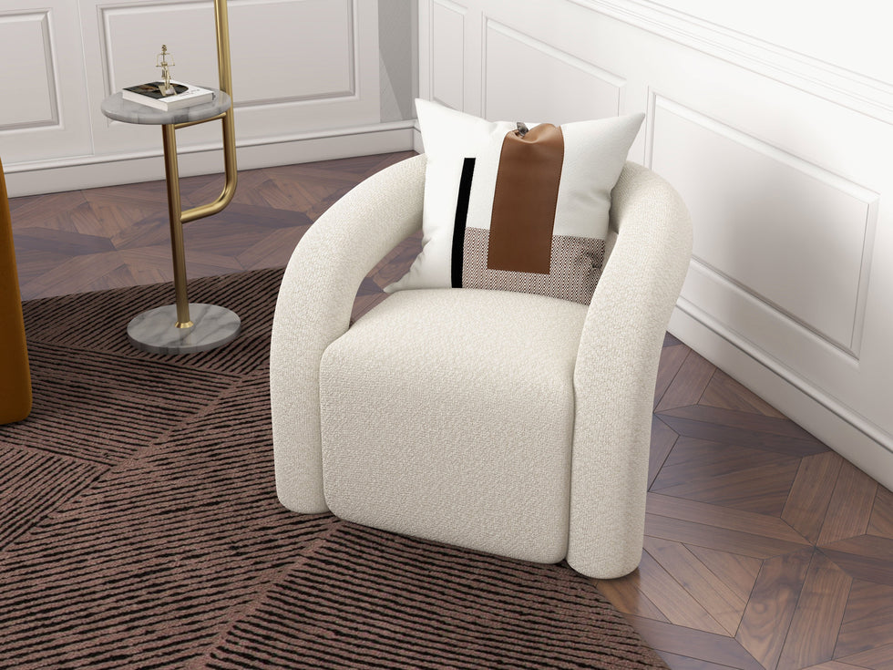 HMR - Modern Arc Floor Lamp with Shelf & Wireless Charger & USB Charging Port