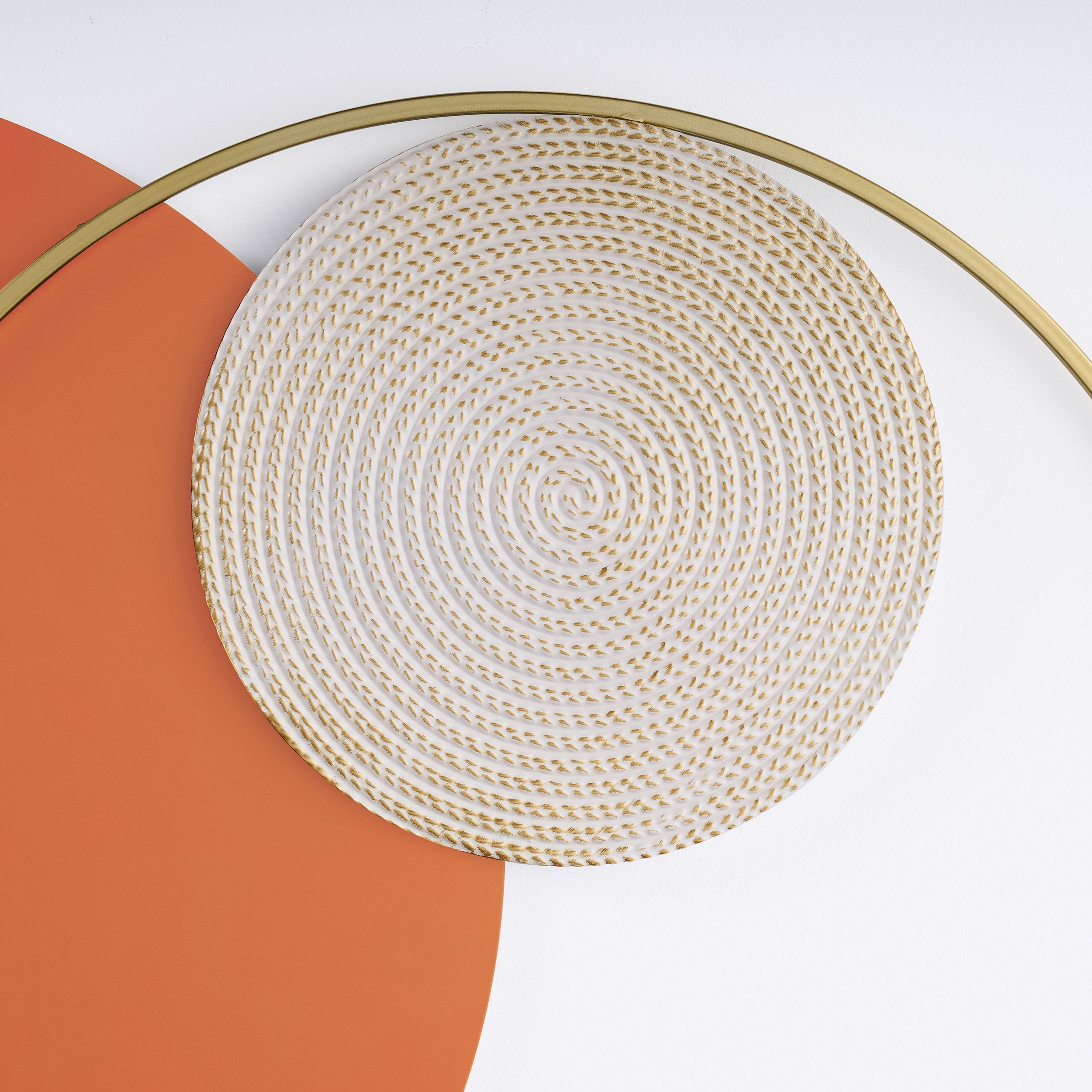 HMR - Modern Big Metal Geometric Circles Wall Decor Unique Home Living Room Hanging Wall Art