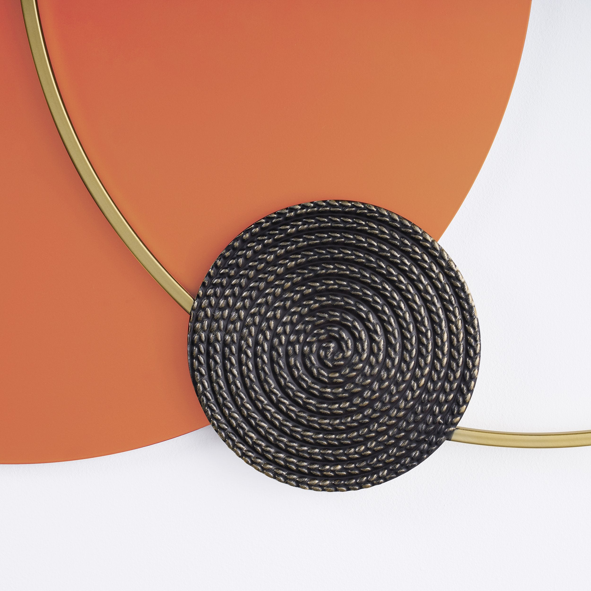 HMR - Modern Big Metal Geometric Circles Wall Decor Unique Home Living Room Hanging Wall Art