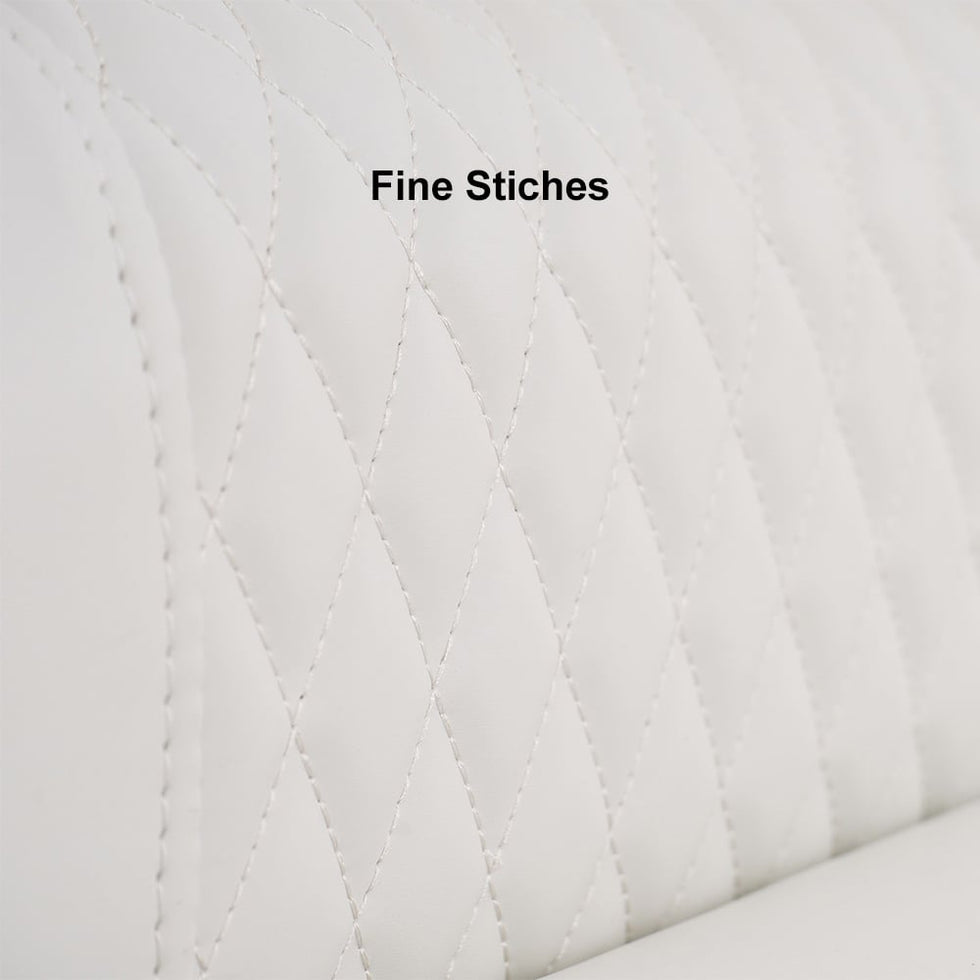 HMR - Leather Upholstered Bed with Wingback Headboard