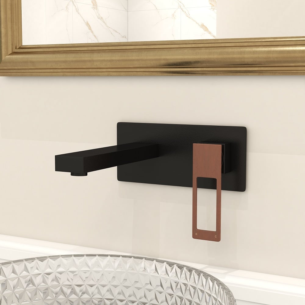 HMR - Modern Wall Mount Bathroom Sink Faucet