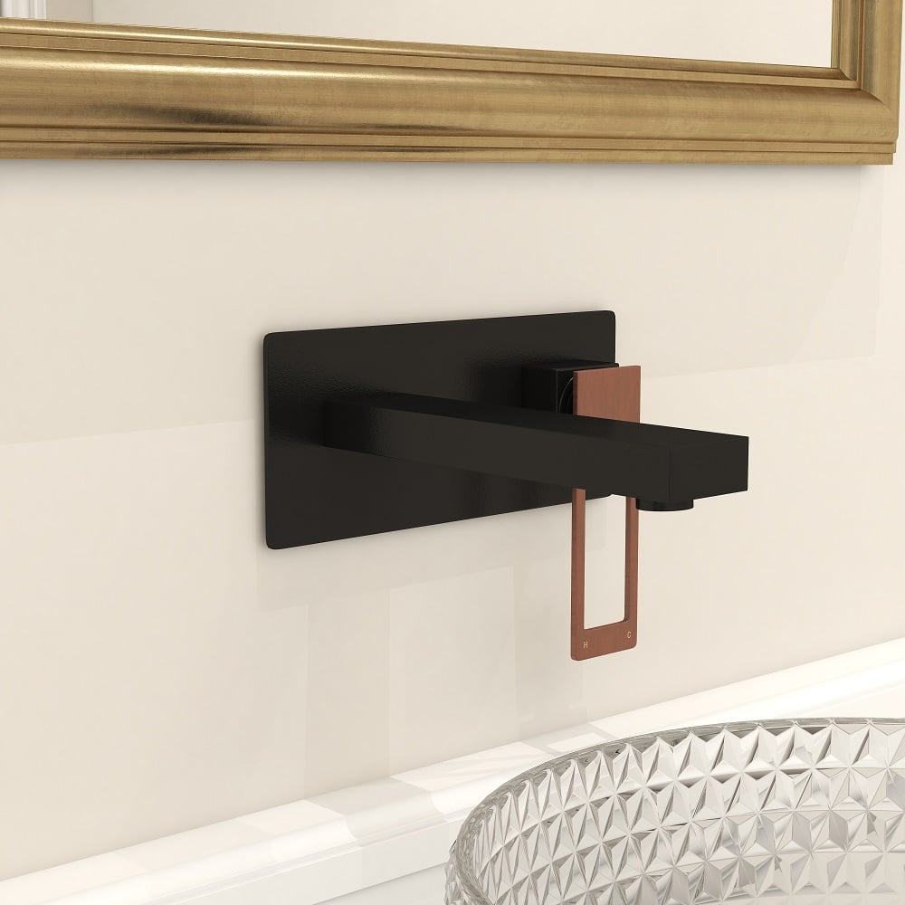 HMR - Modern Wall Mount Bathroom Sink Faucet