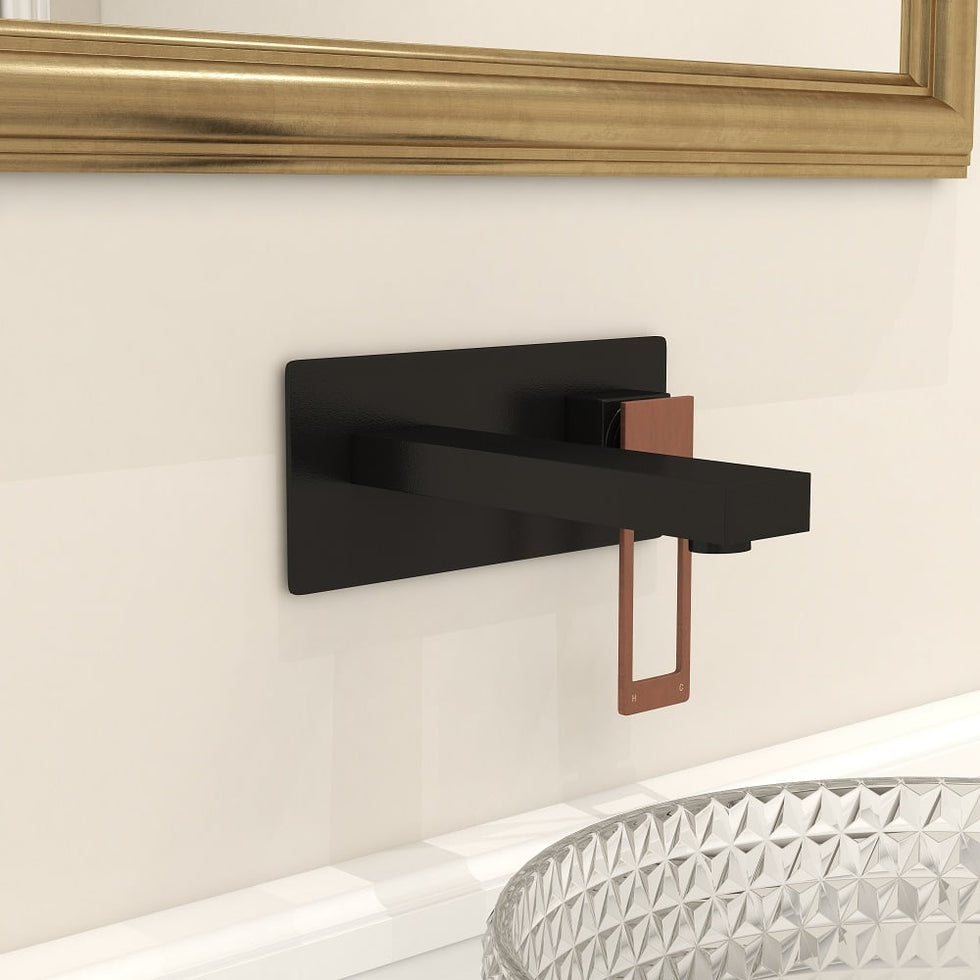 HMR - Modern Wall Mount Bathroom Sink Faucet