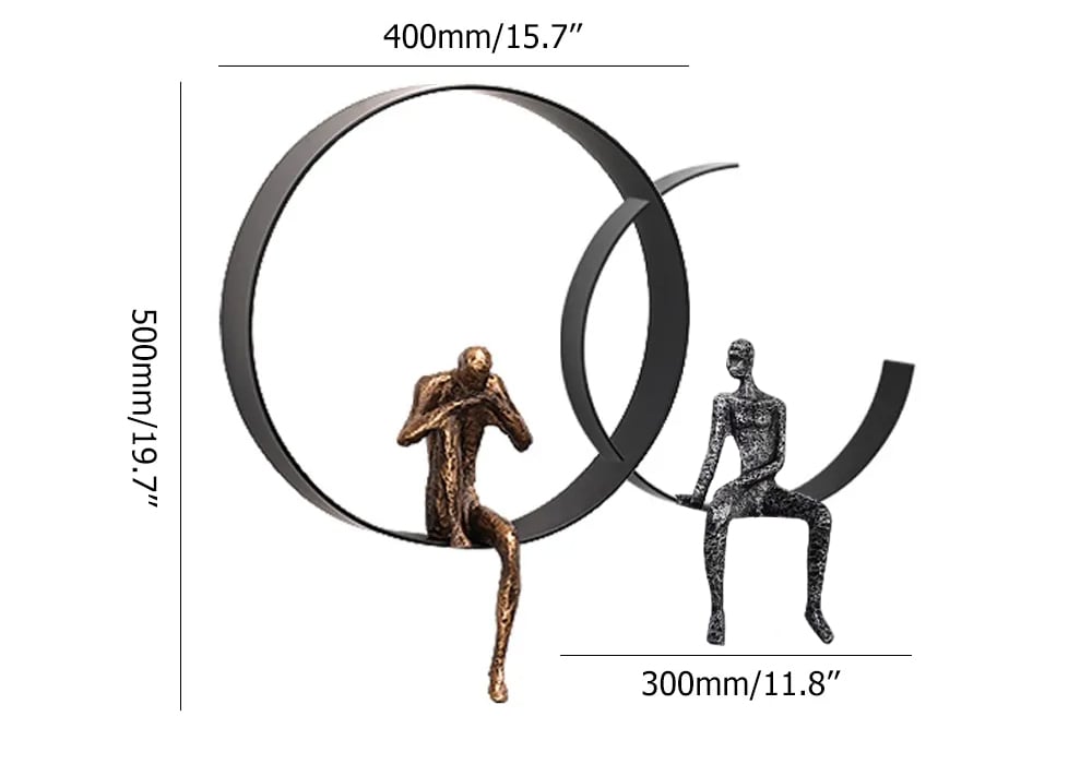 HMR - Modern 3D Artistic Figure Wall Decor