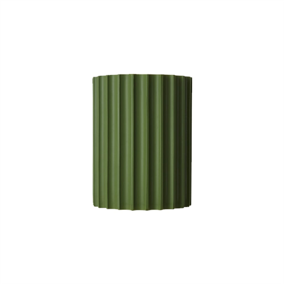 HMR - Modern Green Half-Cricle Resin Wall Sconce with 2-Light Living Room Bed Room Kitchen