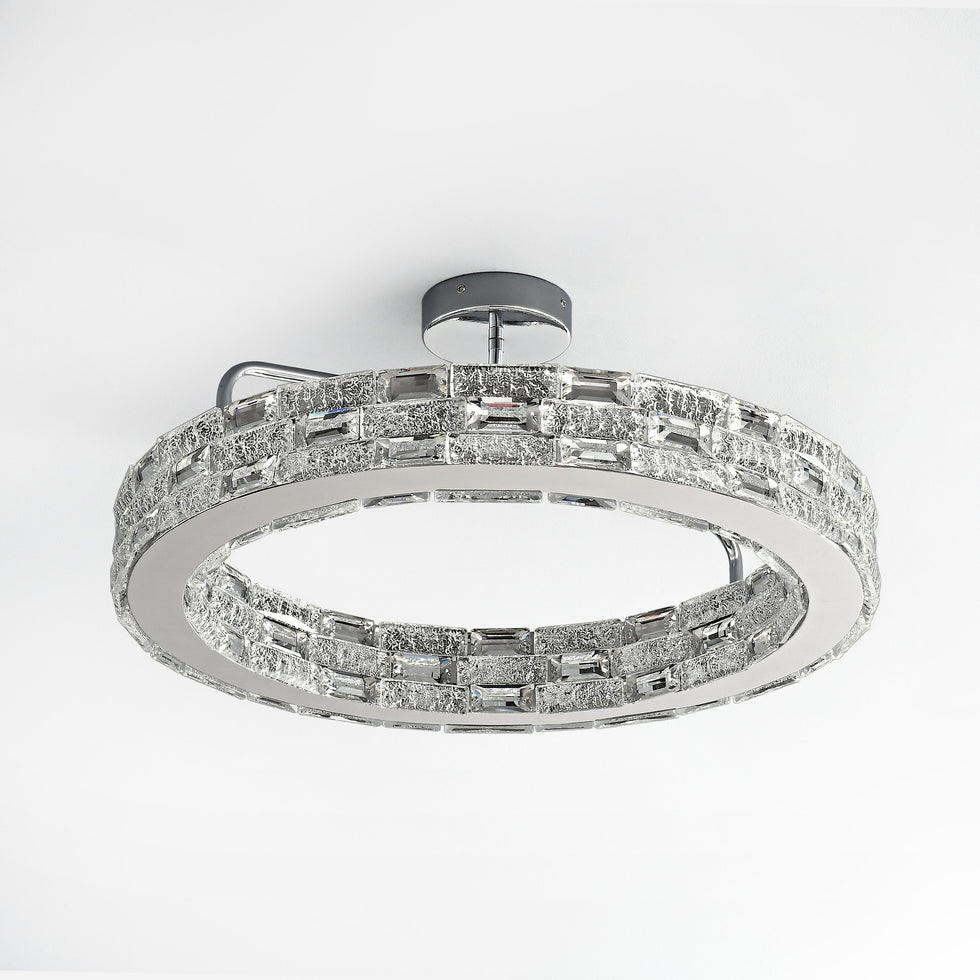 HMR - Modern 3 Color Crystal Chandelier Pendant Light